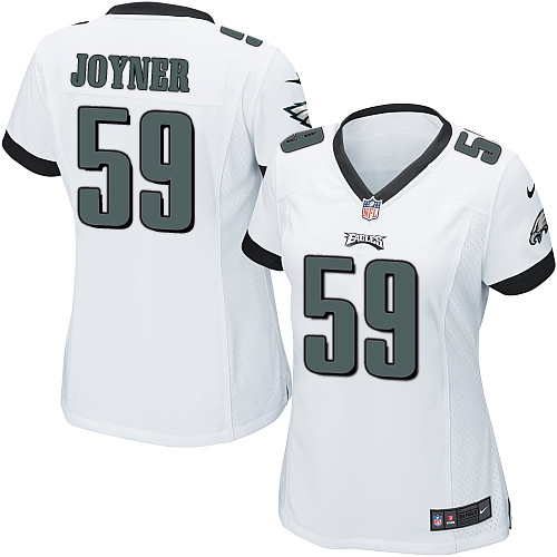 Women's Limited Seth Joyner Nike Jersey White Road - #59 NFL Philadelphia Eagles